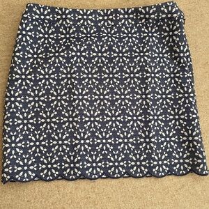 Brooks Brothers Floral Eyelet Skirt